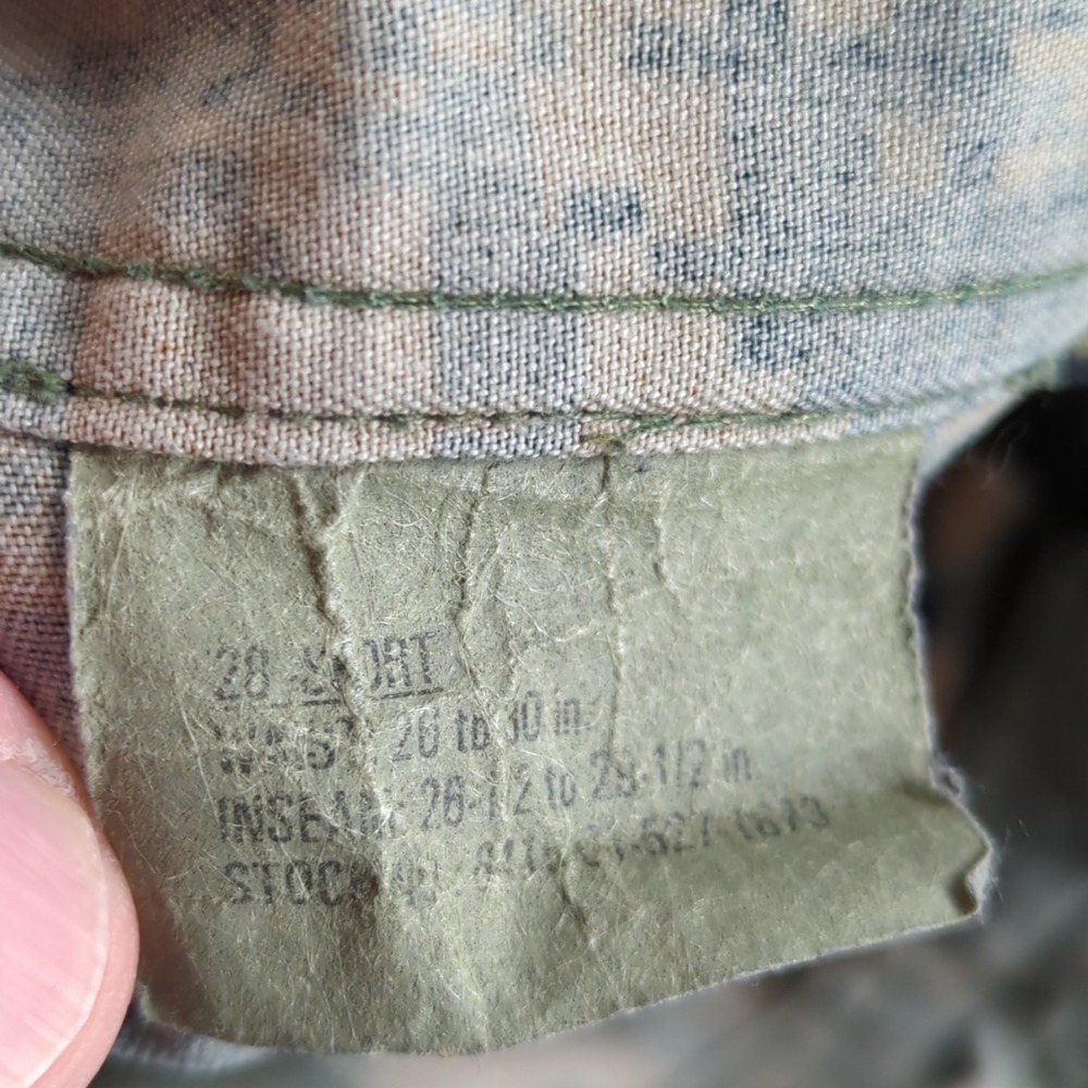 Vintage US Marine Corps Pants Mens 28 Short MARPAT Woodland Camo MCCUU Combat - Picture 4 of 10